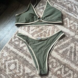 Olive Green Bikini Set